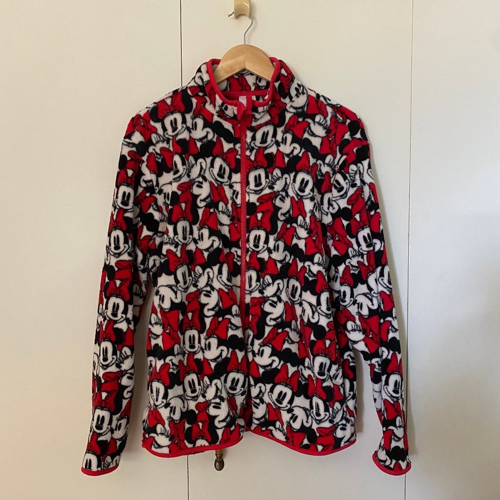 Minnie Mouse all over print Zip Up Fleece
